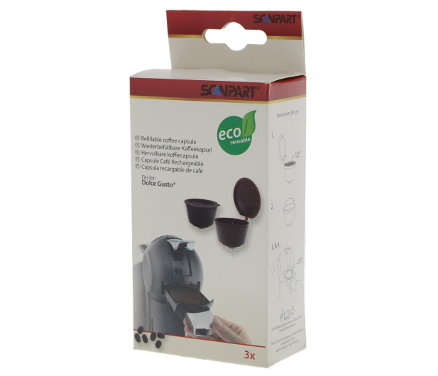 Scanpart Kapsulki do napelniania do ekspresu Dolce Gusto 3 szt. - 1458168 - zdjęcie